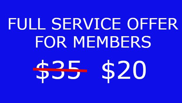 Full Service member price